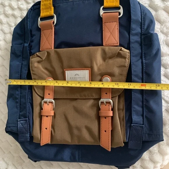 Blue and Brown Women's Backpack - Picture 6 of 8